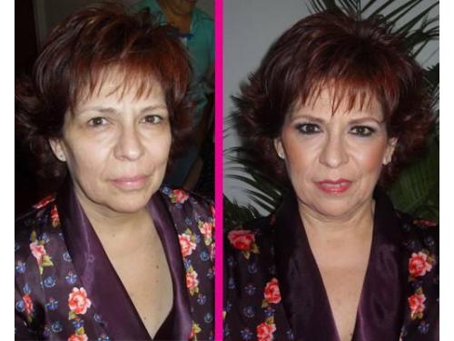 Antes y después: resaltando los ojos para ese día importante