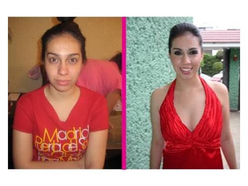 Antes y después: arreglo para el día del evento