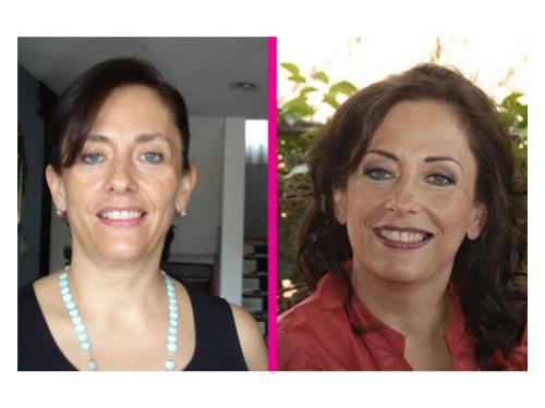 Antes y después: excelente maquillaje