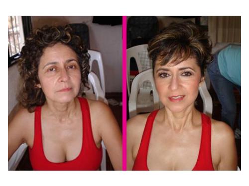 Antes y después: peinado para ese día importante