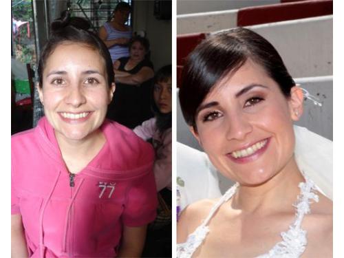 Peinado y maquillaje natural