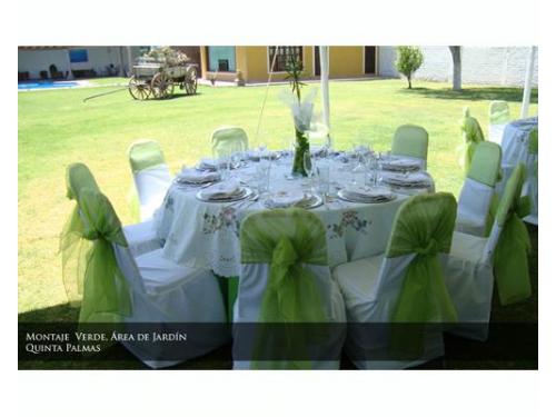 Montaje verde área de jardín