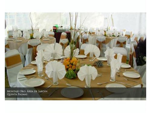 Montaje oro área de jardín