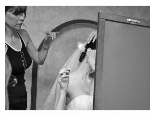 Detallando el peinado