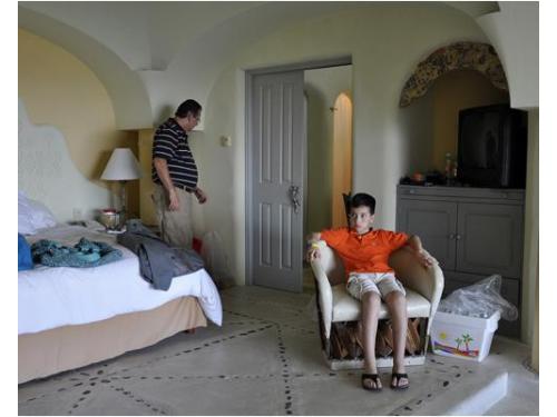 Familiares esperando el gran momento