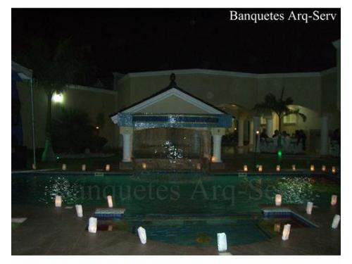 Decoración en alberca