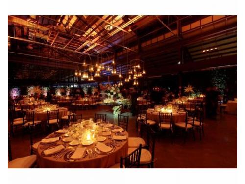 Montaje tiffany en mesas redondas