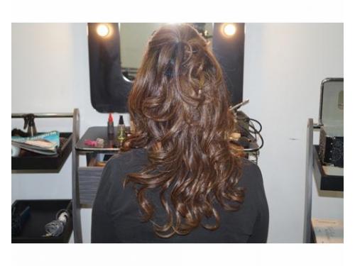 Peinado con cabello largo