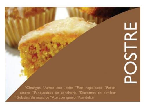 Elige  tu  postre  favorito