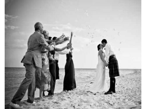 La familia y los novios