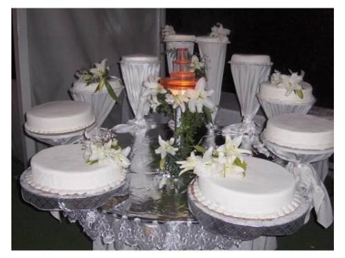 Bella decoración para tu pastel de bodas