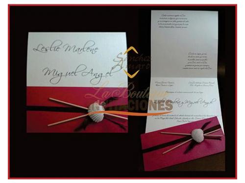 Invitación con caracol