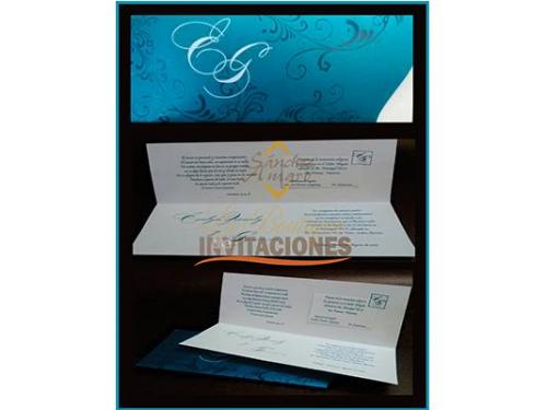 Invitación azul