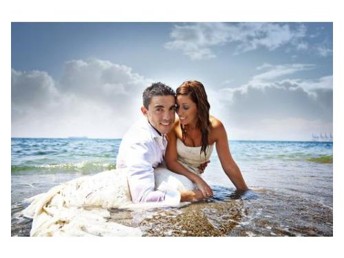 Sesión de fotos en la playa