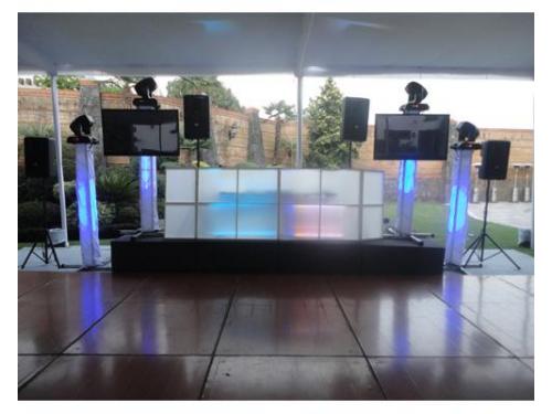 Cabina con iluminación