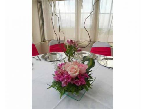 Centro con rosas