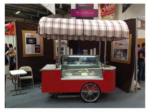 Carrito de più freddo gelato