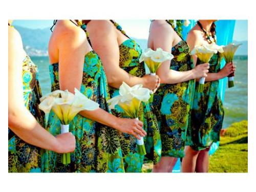 Detalle de las damas de honor