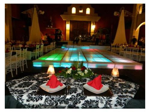 Vista panorámica desde la mesa de novios