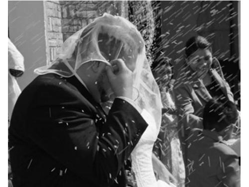 Saliendo de la iglesia