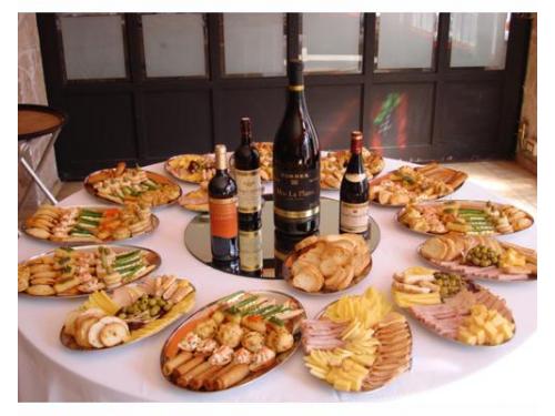 Bocadillos para bodas