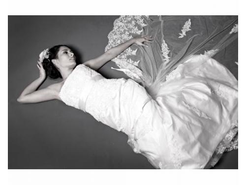 Novia posando para la foto