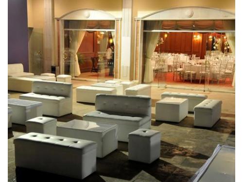 Salas lounge blancas