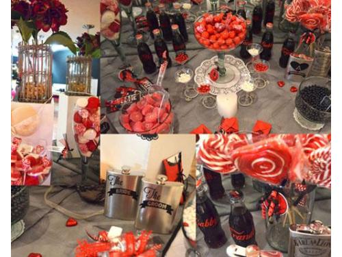 Barra de postres y dulces