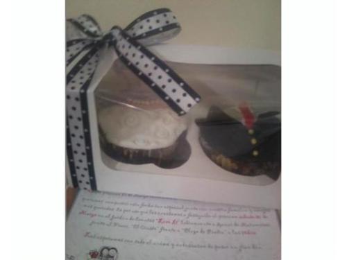 Cupcakes novia y novio