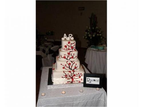 Pastel con árbol de los deseos