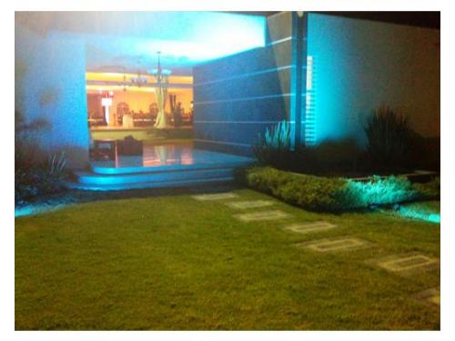 Iluminación en diferentes colores