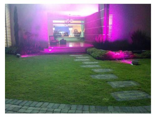 Luces y humo artificial para el exterior