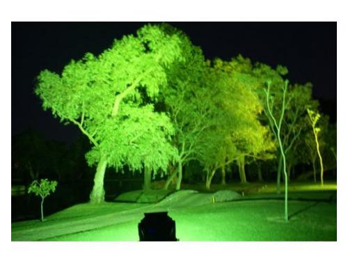 Iluminación para eventos de noche