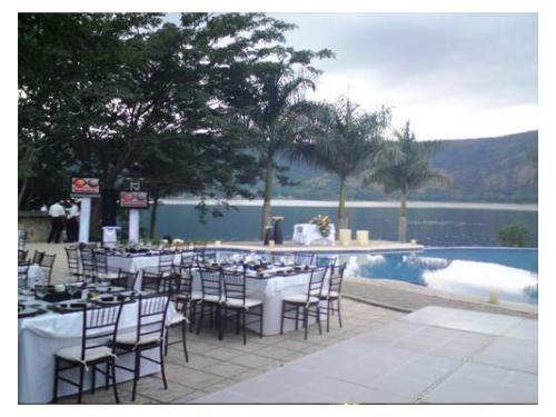 Montaje en exterior para boda de día