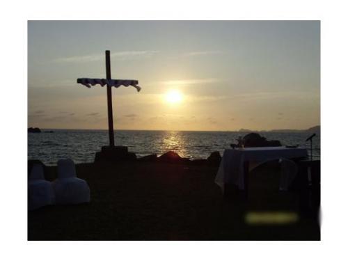 Ceremonia al atardecer