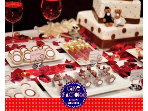 Mesa de postres dulce