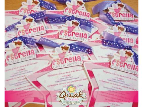 Invitación en forma de estrella
