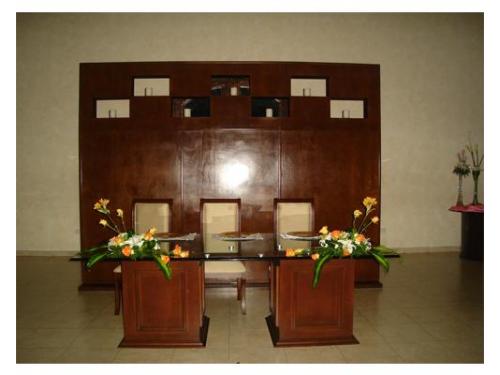 Montaje de mesa principal