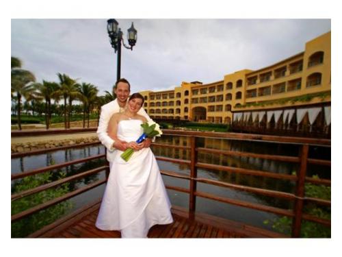 Sesión fotográfica de los novios