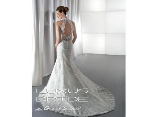 Vestido de novia  collar backless atras