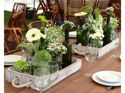 Centros de mesa vintage