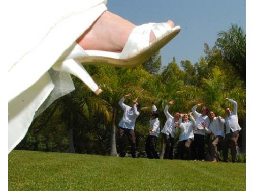 Sesión de fotos con los padrinos