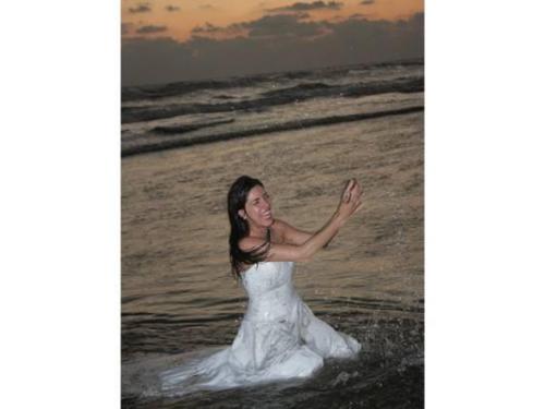 Novia en el mar