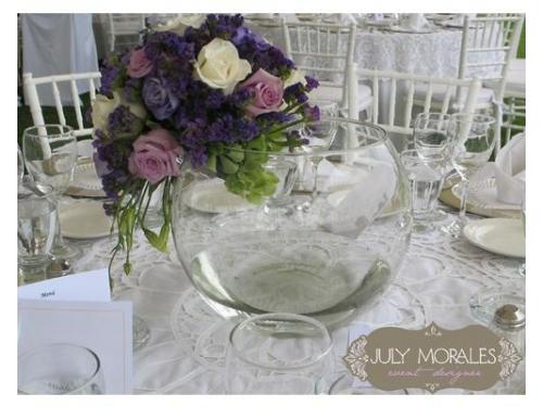 Centros de mesa bajos...