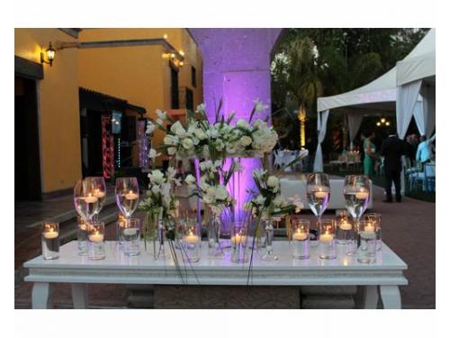 Decoración vintage con velas