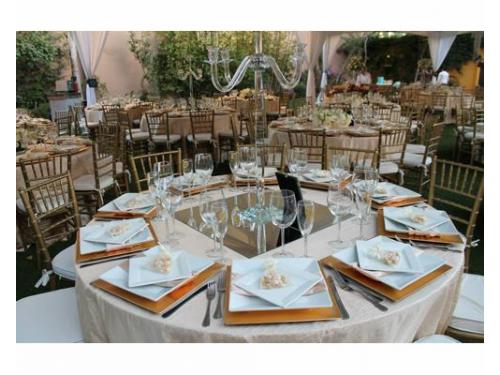 Montaje tiffany en mesa redonda