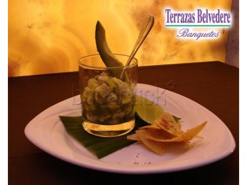 Fresco ceviche de entrada