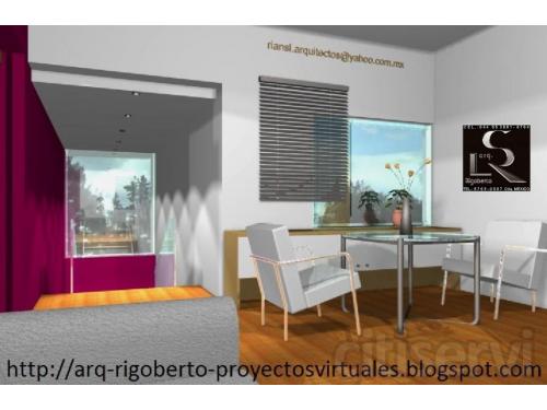 Dibujo de planos arquitectónicos y diseño de casas en renders