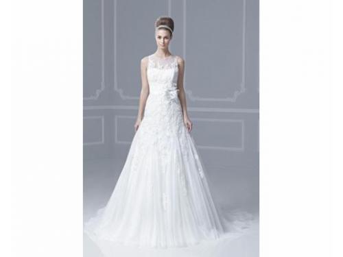 Vestido largo con detalle al frente