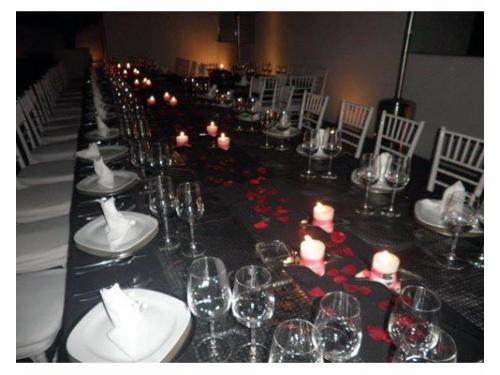 Iluminación con velas